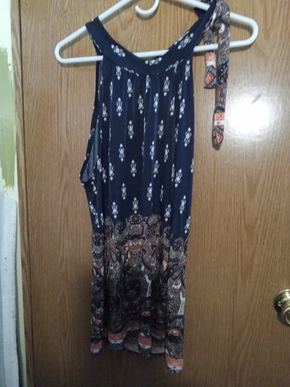 Black Peony Halter style top